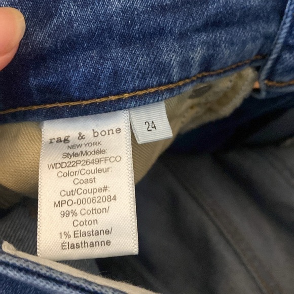 Rag & Bone Women’s High Rise Ankle Flare Jeans Size 24 - Picture 9 of 9